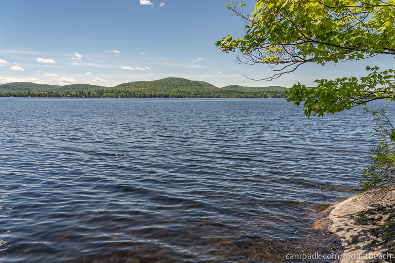 Campsite Photo of Site 193 at Moffitt Beach Campground, New York - View from Shoreline