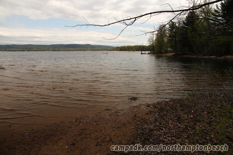 Campsite Photo of Site 98 at Northampton Beach Campground, New York - View from Shoreline