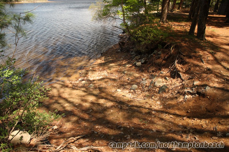 Campsite Photo of Site 74 at Northampton Beach Campground, New York - Shoreline