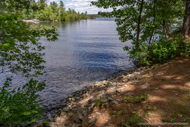 Campsite Photo of Site 74 at Northampton Beach Campground, New York - Shoreline