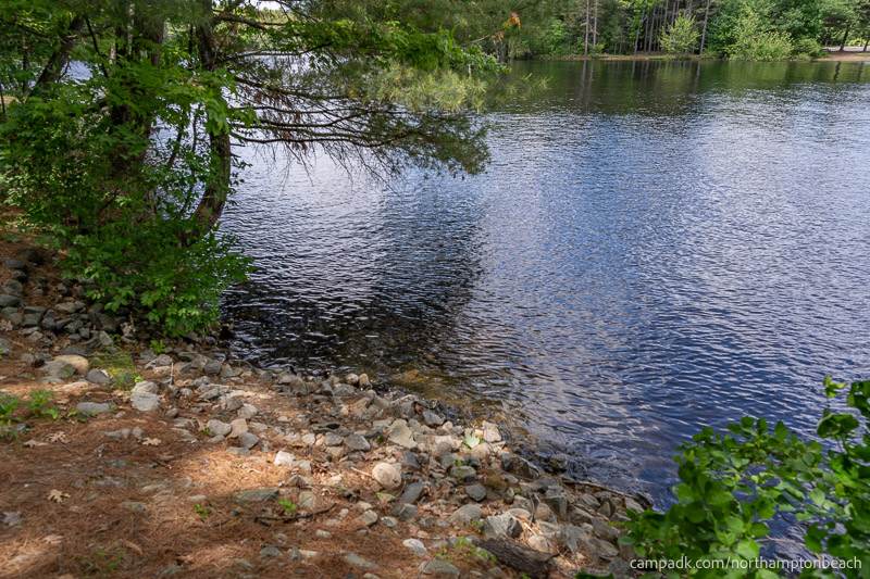 Campsite Photo of Site 74 at Northampton Beach Campground, New York - Shoreline