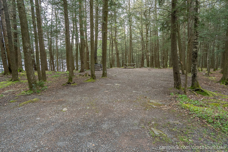 Campsite Photo of Site 63 at North South Lake Campground, New York - Looking at Site from Road