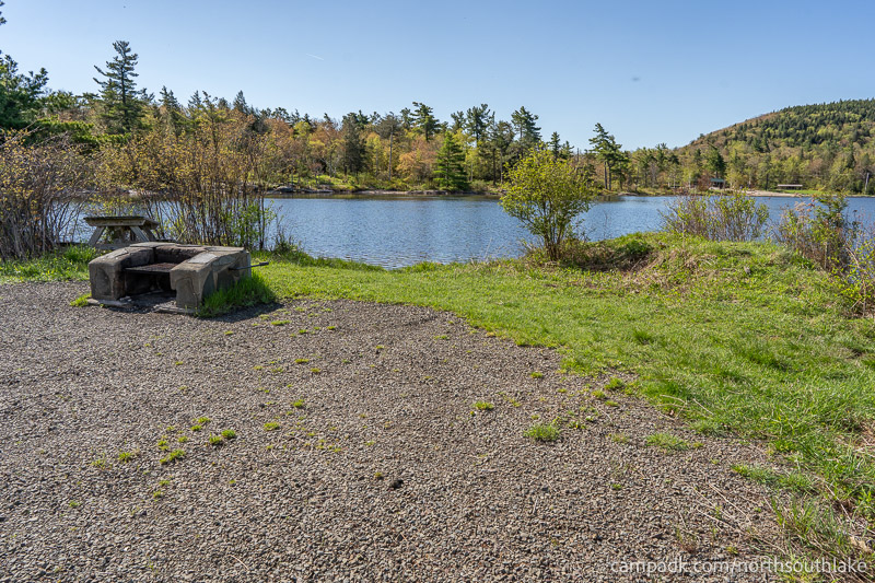 Campsite Photo of Site 150 at North South Lake Campground, New York - Cross Site View