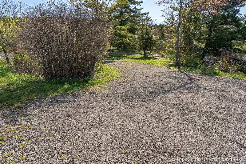 Campsite Photo of Site 150 at North South Lake Campground, New York - Cross Site View