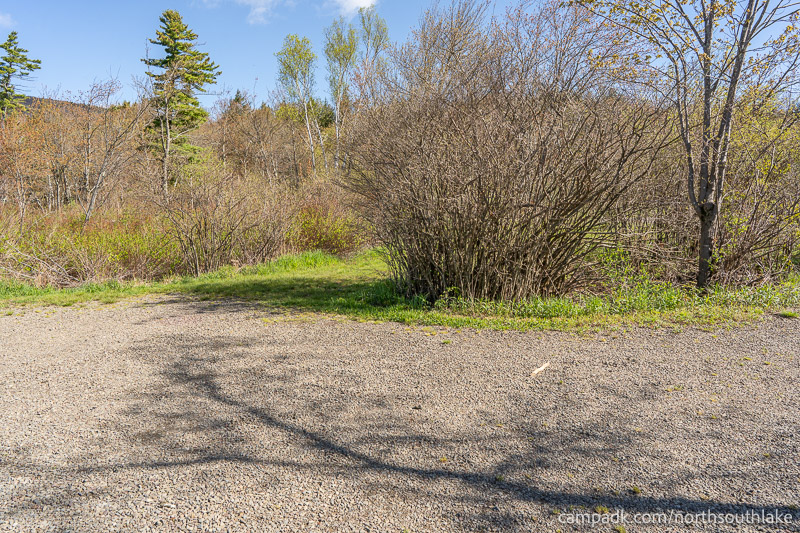 Campsite Photo of Site 150 at North South Lake Campground, New York - Cross Site View
