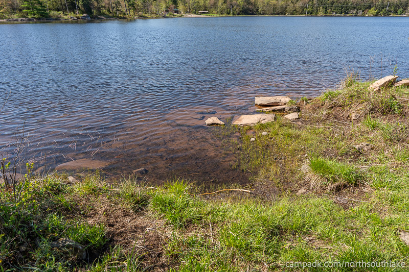 Campsite Photo of Site 150 at North South Lake Campground, New York - Shoreline