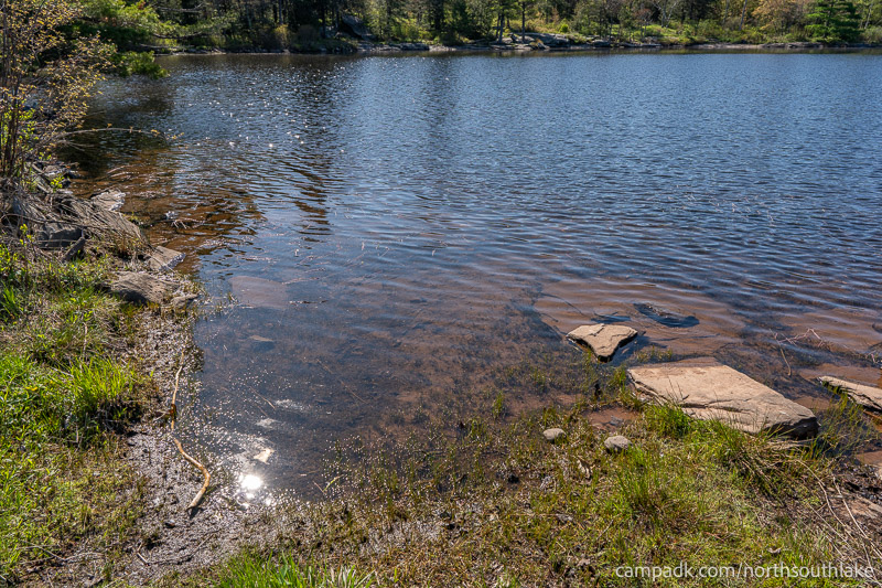 Campsite Photo of Site 150 at North South Lake Campground, New York - Shoreline