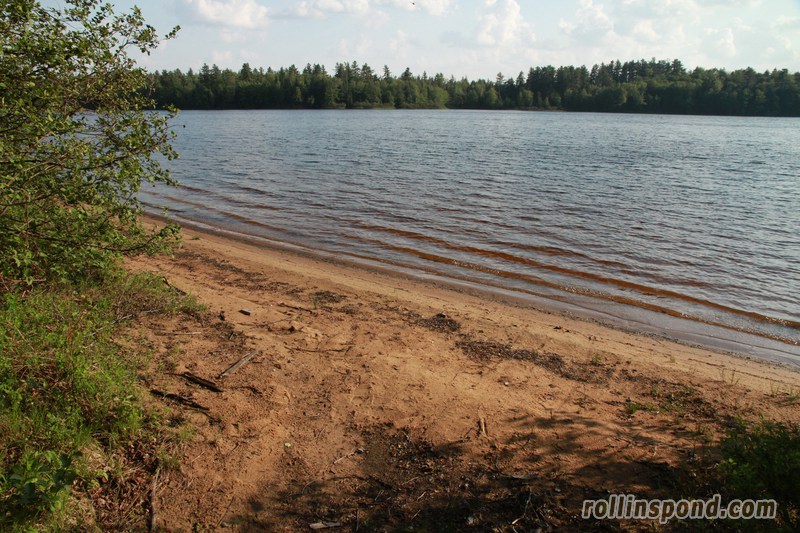 Campsite Photo of Site 3 at Rollins Pond Campground, New York - Shoreline
