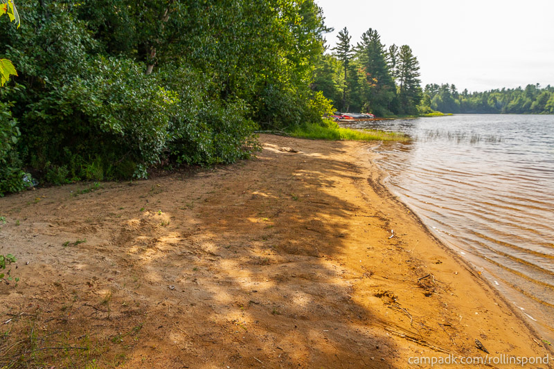 Campsite Photo of Site 3 at Rollins Pond Campground, New York - Shoreline
