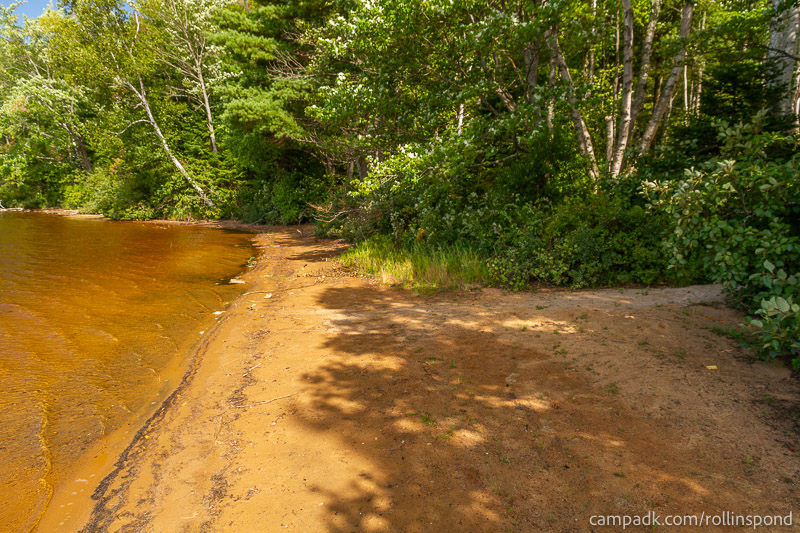 Campsite Photo of Site 3 at Rollins Pond Campground, New York - Shoreline