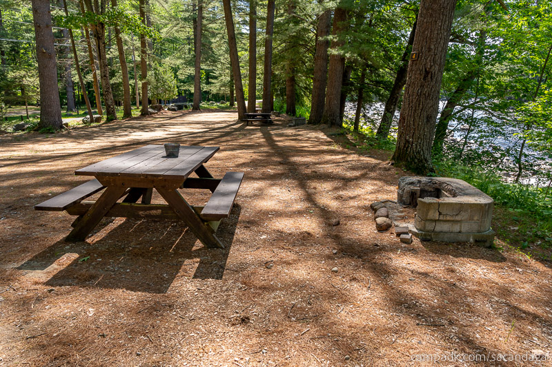 Campsite Photo of Site 4 at Sacandaga Campground, New York - Cross Site View