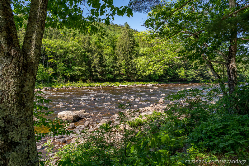 Campsite Photo of Site 4 at Sacandaga Campground, New York - View from Shoreline