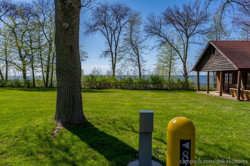 Campsite Photo of Site 83 at Selkirk Shores State Park, New York - View from Shoreline