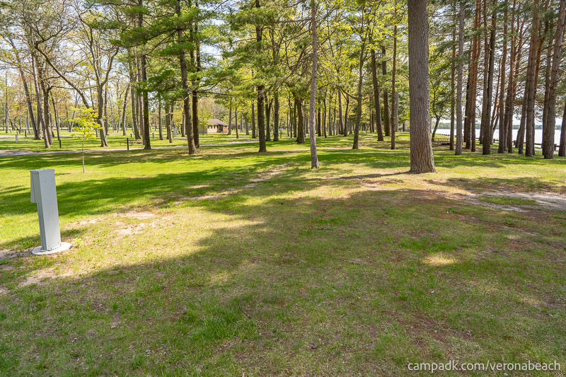 Campsite Photo of Site 9 at Verona Beach State Park, New York - Cross Site View