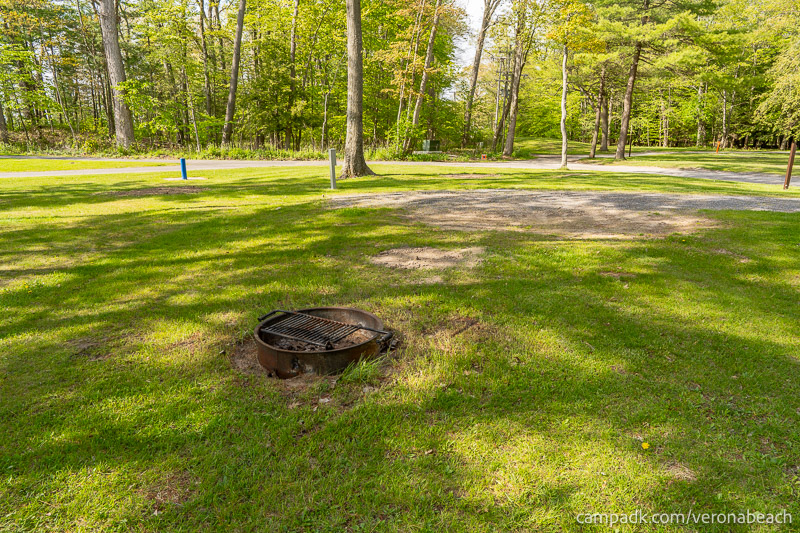 Campsite Photo of Site 32 at Verona Beach State Park, New York - Cross Site View