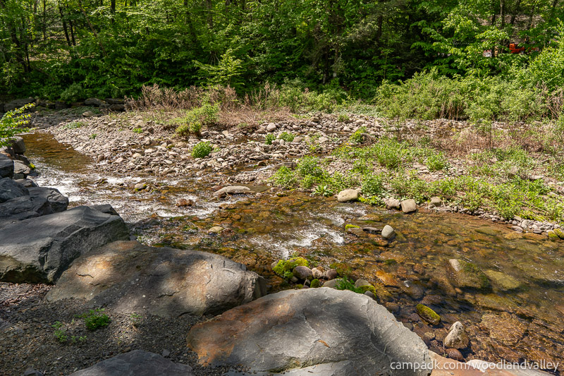 Campsite Photo of Site 6 at Woodland Valley Campground, New York - Shoreline